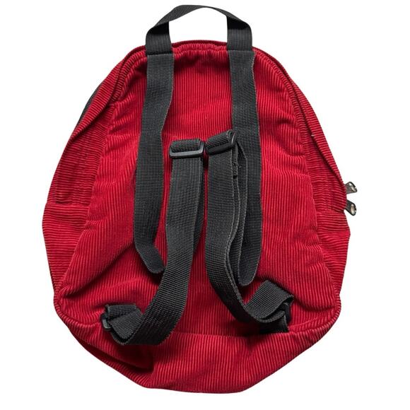Jansport Vintage 90’s Y2K Mini Burgundy Red Corduroy School Backpack Book Bag main image 7